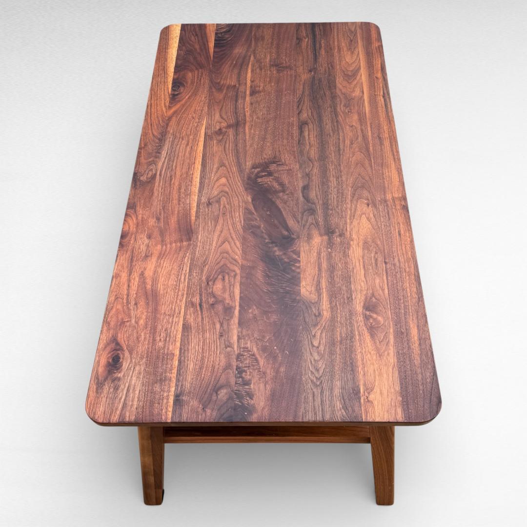 大川家具 無垢材 BRUNO ウォールナット センターテーブル115 引出し付