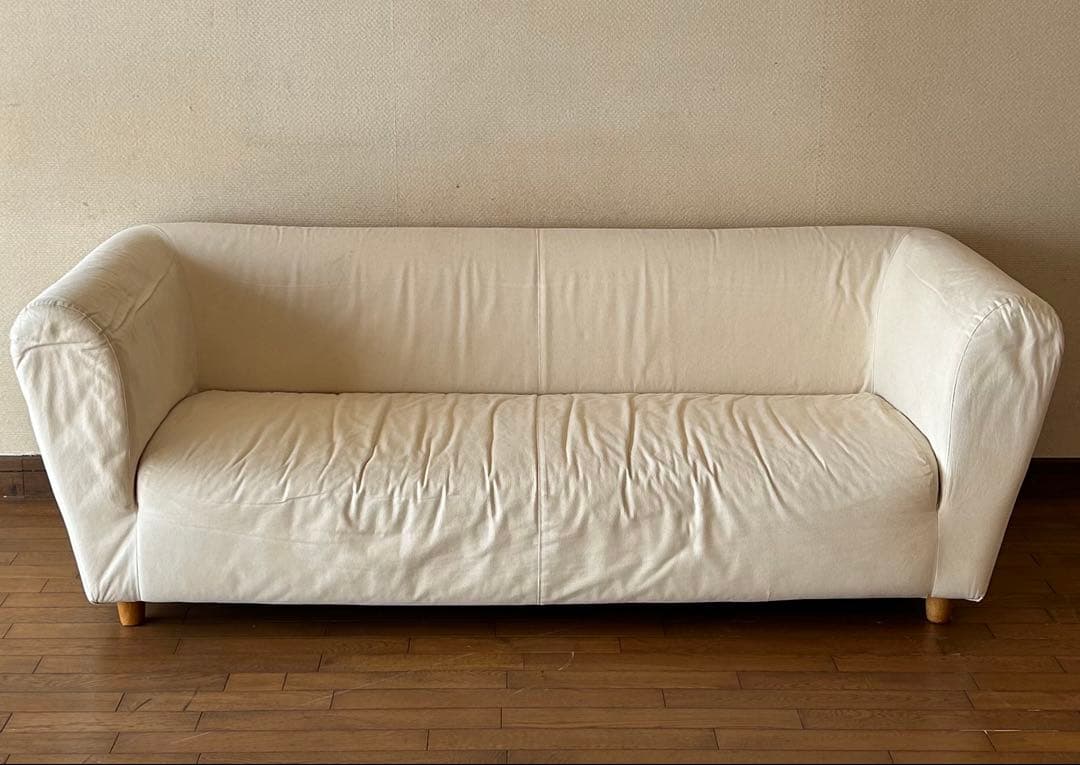 ドリームベット　ホワイトきなり　3人掛けソファ　幅188cm