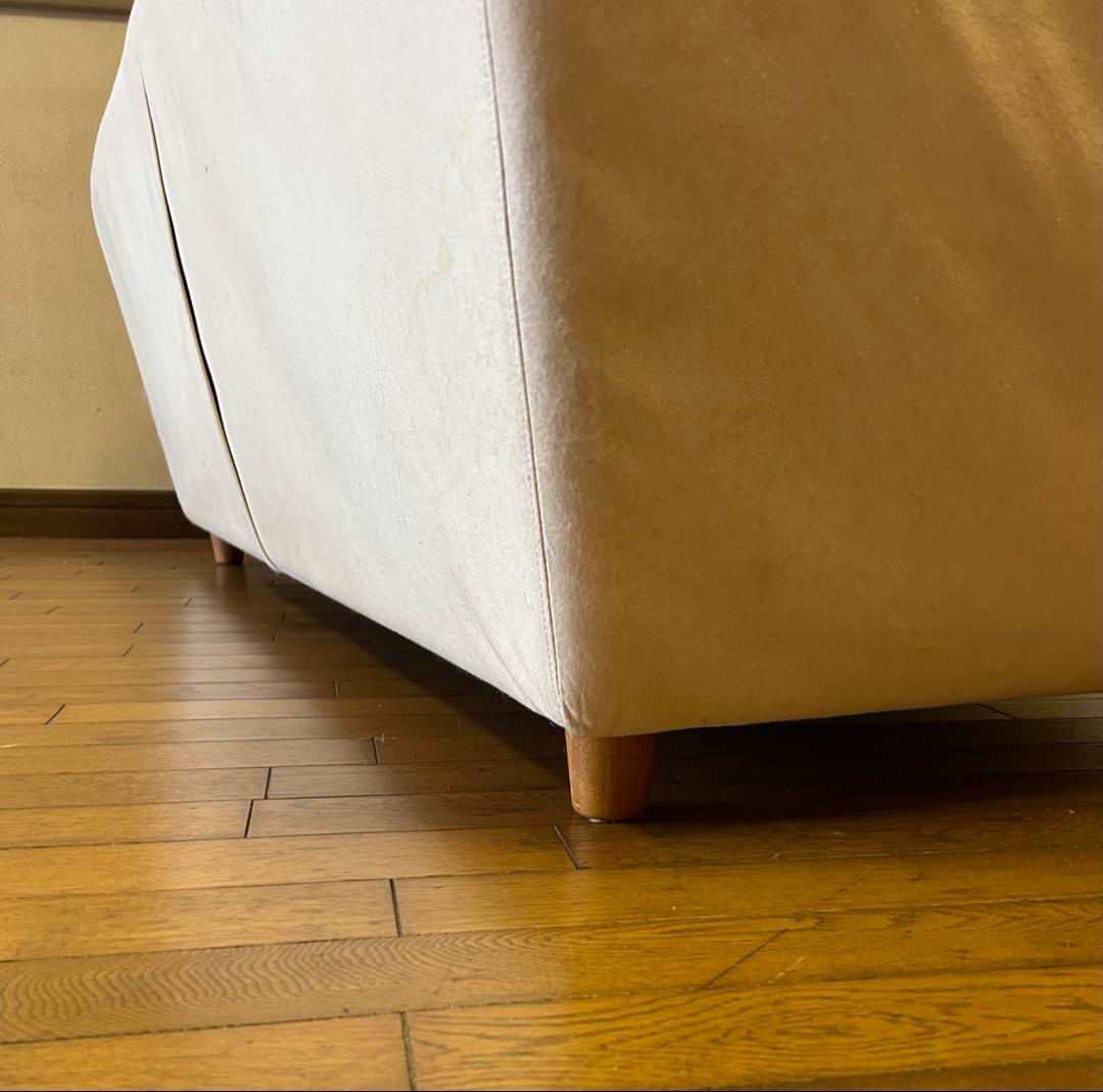 ドリームベット　ホワイトきなり　3人掛けソファ　幅188cm