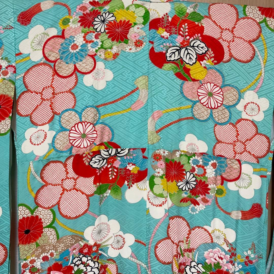 アンティーク　女の子　子供着物　大正ロマン　七五三　十三詣り着物