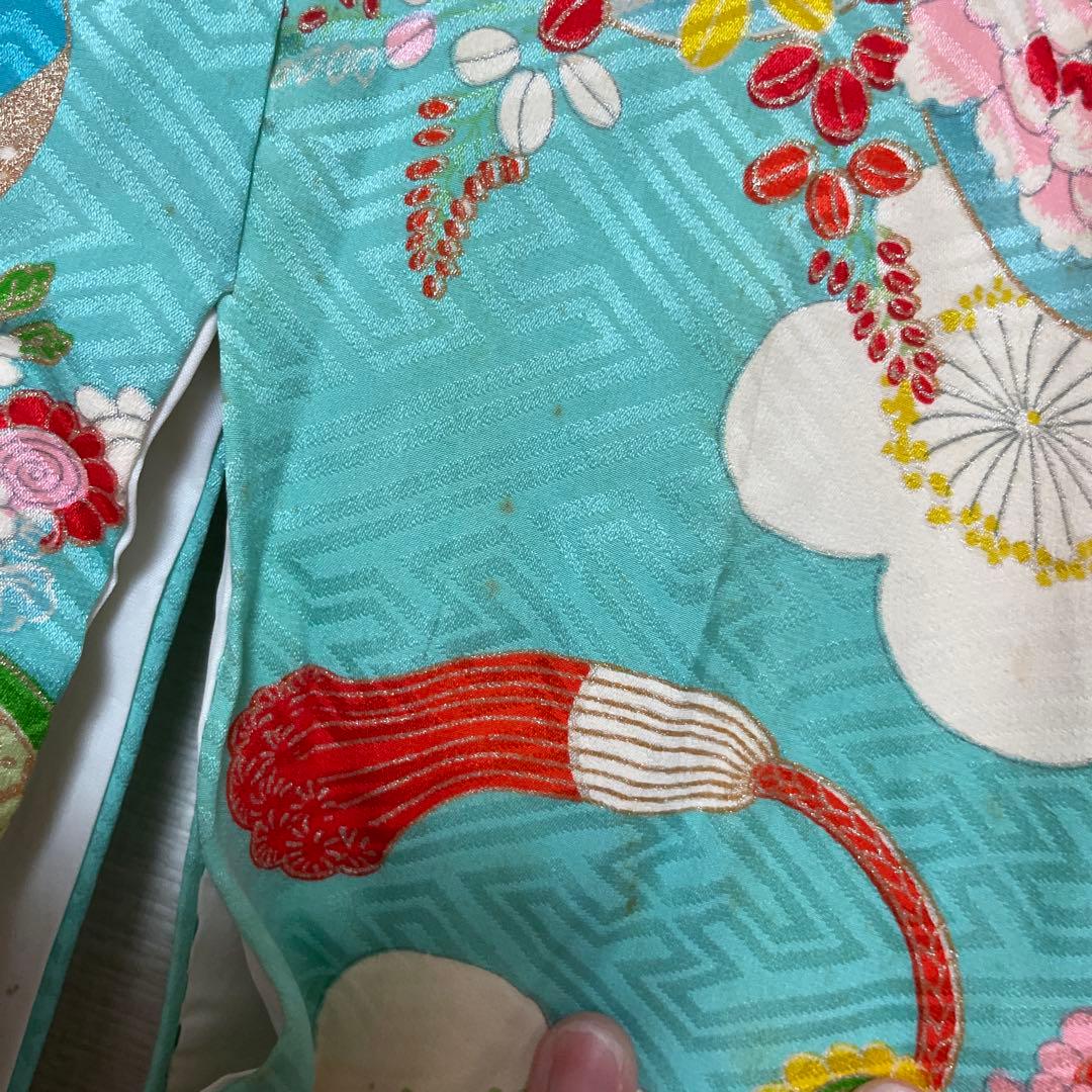 アンティーク　女の子　子供着物　大正ロマン　七五三　十三詣り着物