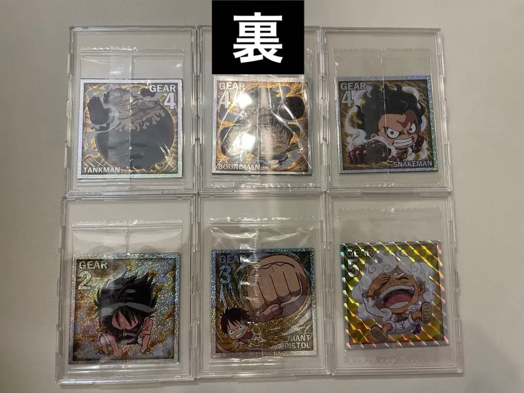 新品未開封 ワンピースシール ウエハース 金ニカ 6枚セット UVローダー