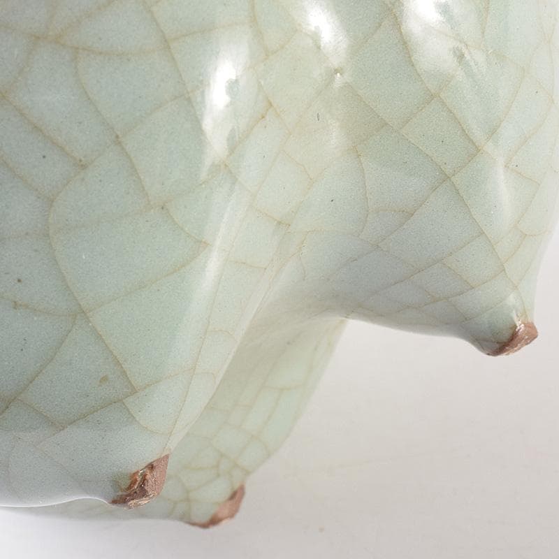 中国 哥釉 沖耳爐 香炉 C 7760E