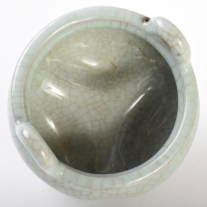 中国 哥釉 沖耳爐 香炉 C 7760E