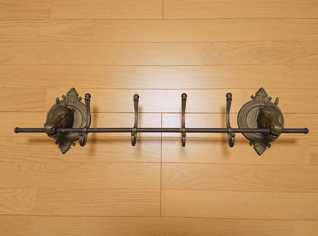 アンティーク 馬 コート掛け 輸入 家具 ビンテージ レトロ フック 壁掛け