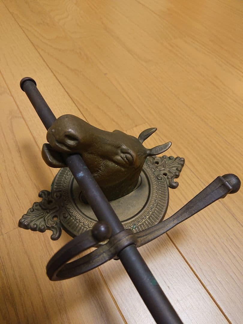 アンティーク 馬 コート掛け 輸入 家具 ビンテージ レトロ フック 壁掛け