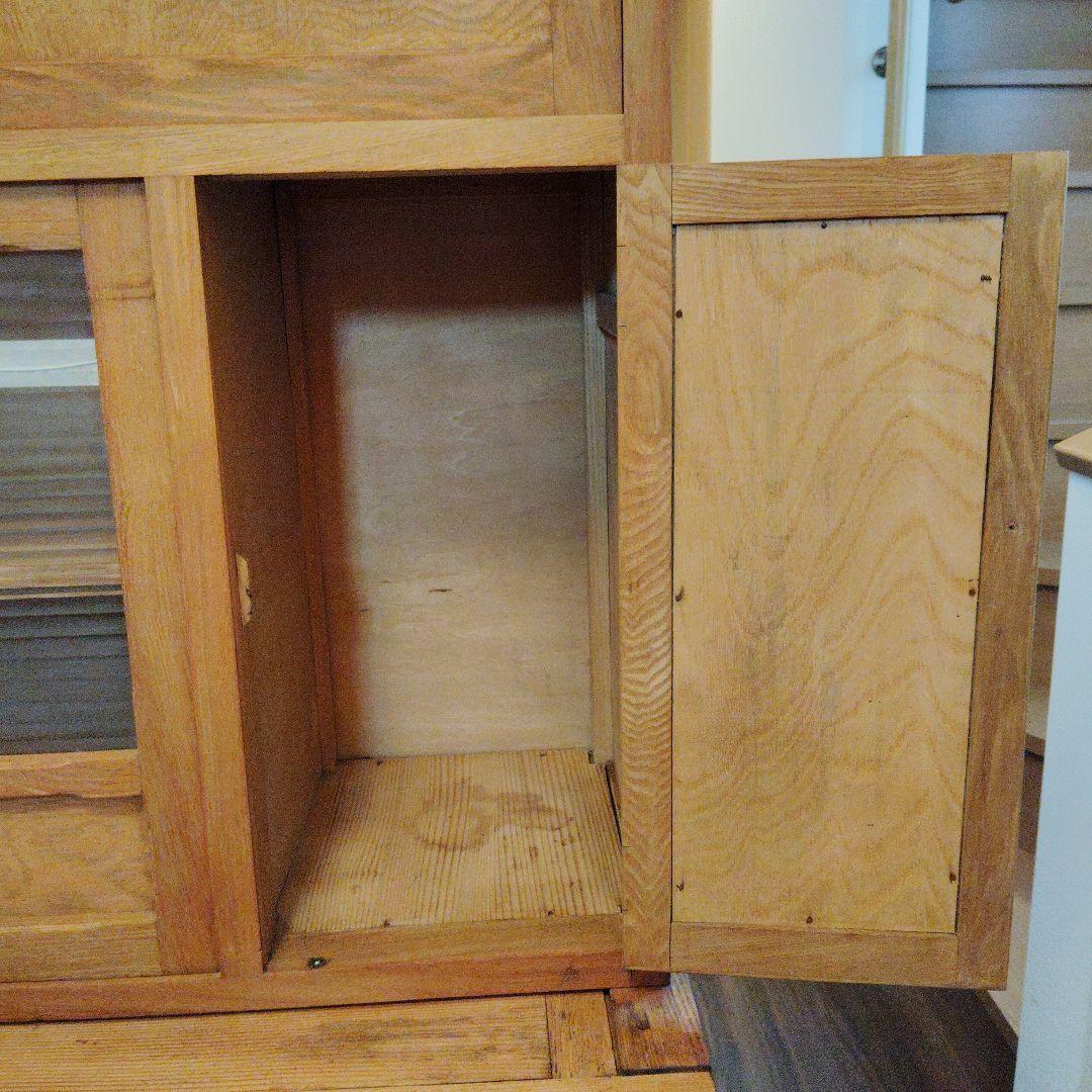 天然木キッチン収納キャビネット
