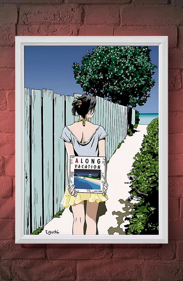 大瀧詠一 / ロンバケ・シリーズ〖A4サイズ写真ポスターフレーム付き６点セット〗