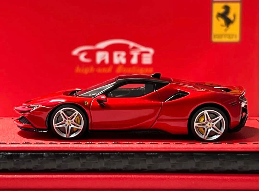 1/64 ART SF90 ストラダーレ フェラーリ メタリックレッド箱破れあり