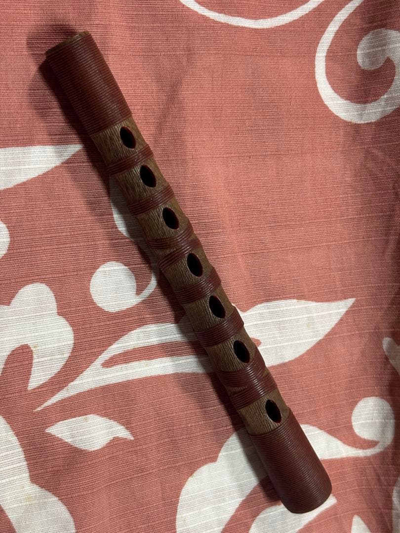 篳篥　樹脂菅　木製専用ケース　盧舌２本　図紙付き