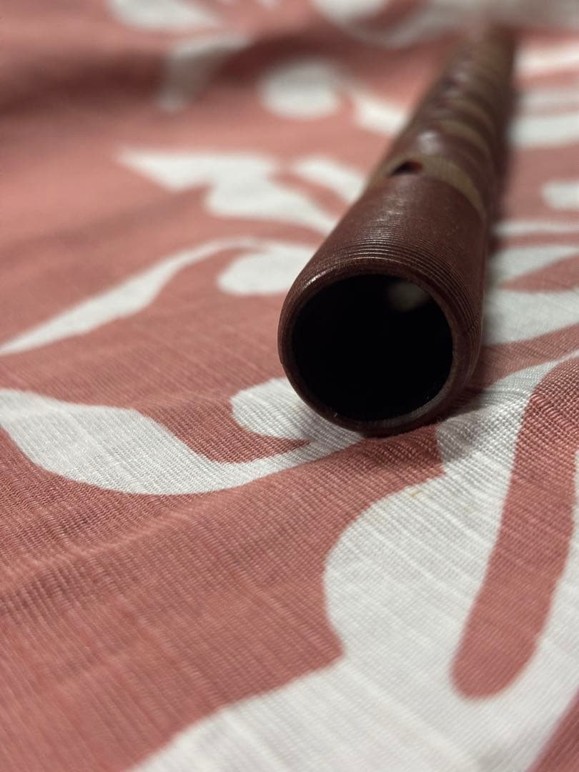 篳篥　樹脂菅　木製専用ケース　盧舌２本　図紙付き