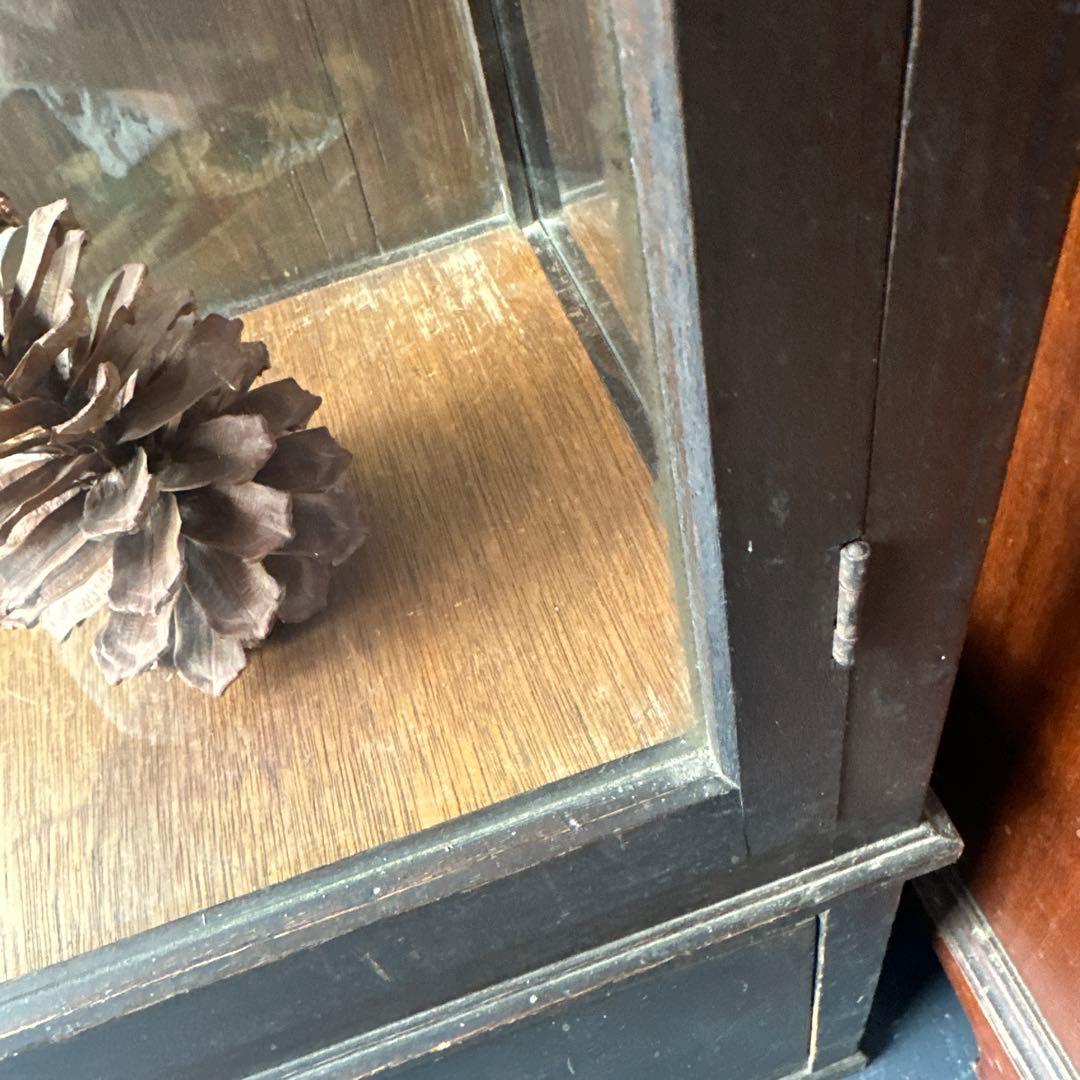 ◾️引き取り限定◾️ヴィンテージ　木製ガラスケース 引き出し付き
