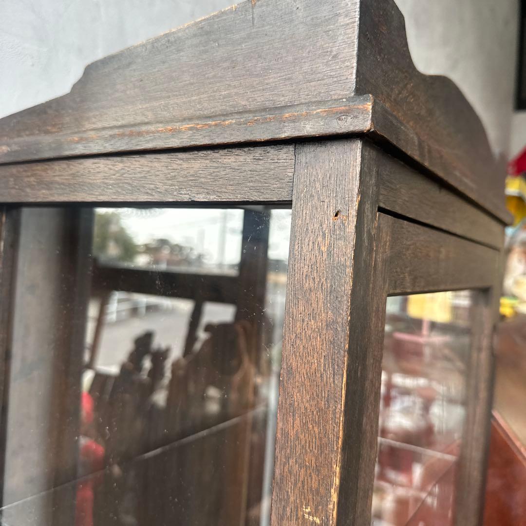 ◾️引き取り限定◾️ヴィンテージ　木製ガラスケース 引き出し付き