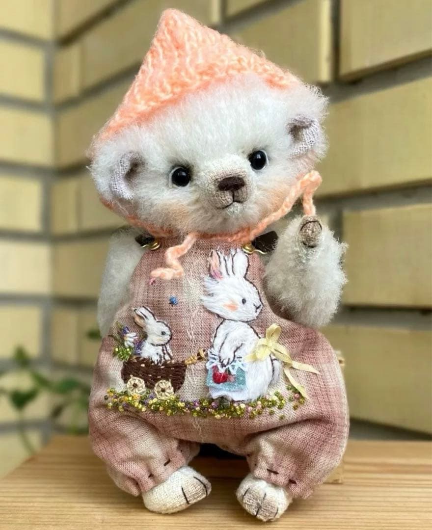 おててを隠す仔熊たち テディベア アーティストベア 海外作家様 ハンドメイド