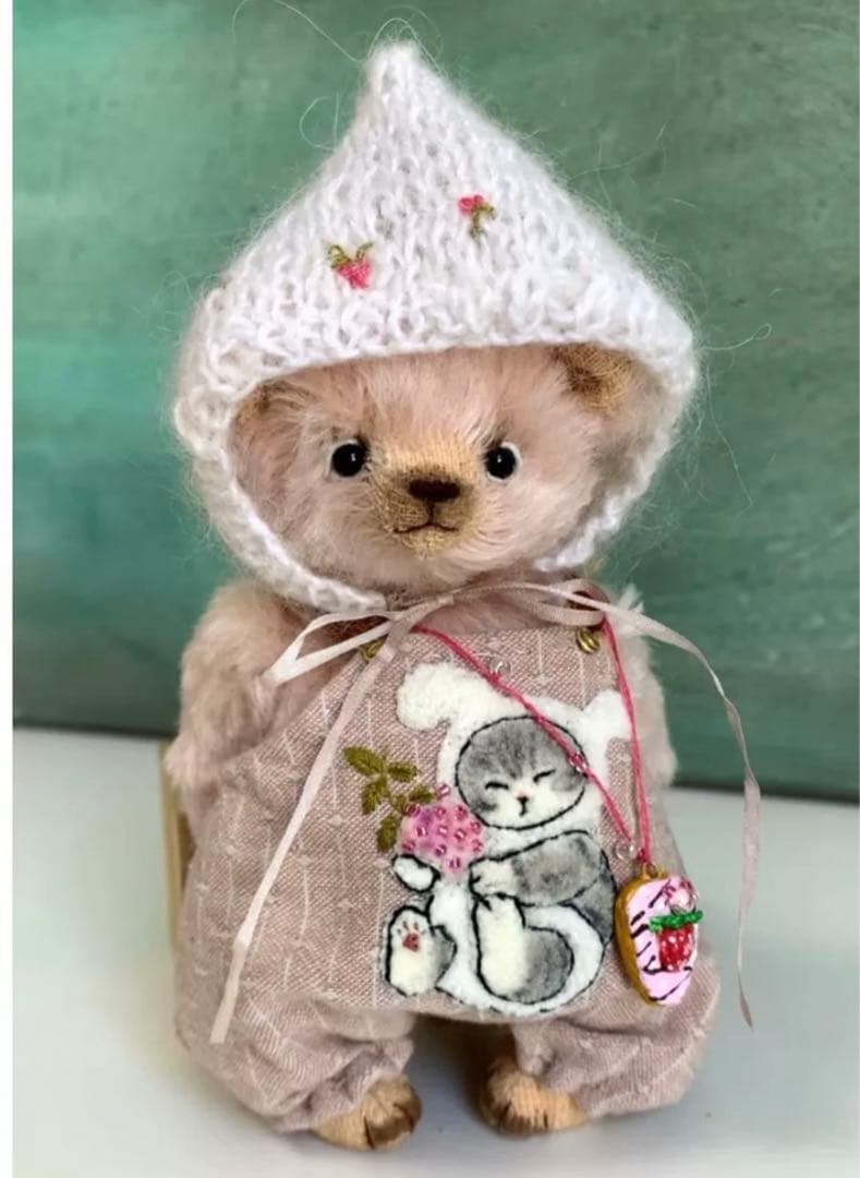 おててを隠す仔熊たち テディベア アーティストベア 海外作家様 ハンドメイド