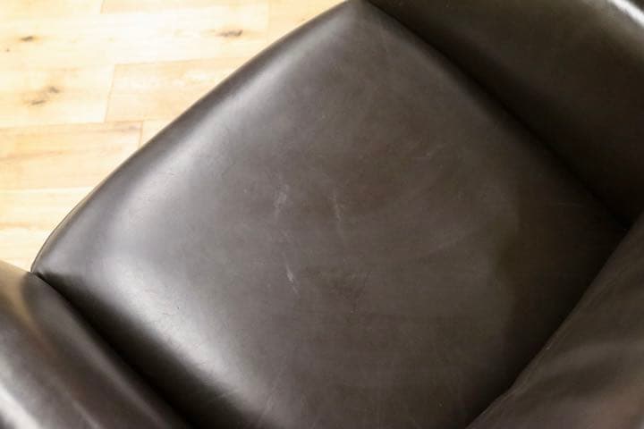 GMFK445○IDC大塚家具 アームチェア フォルテ 総革 ダークブラウン 1