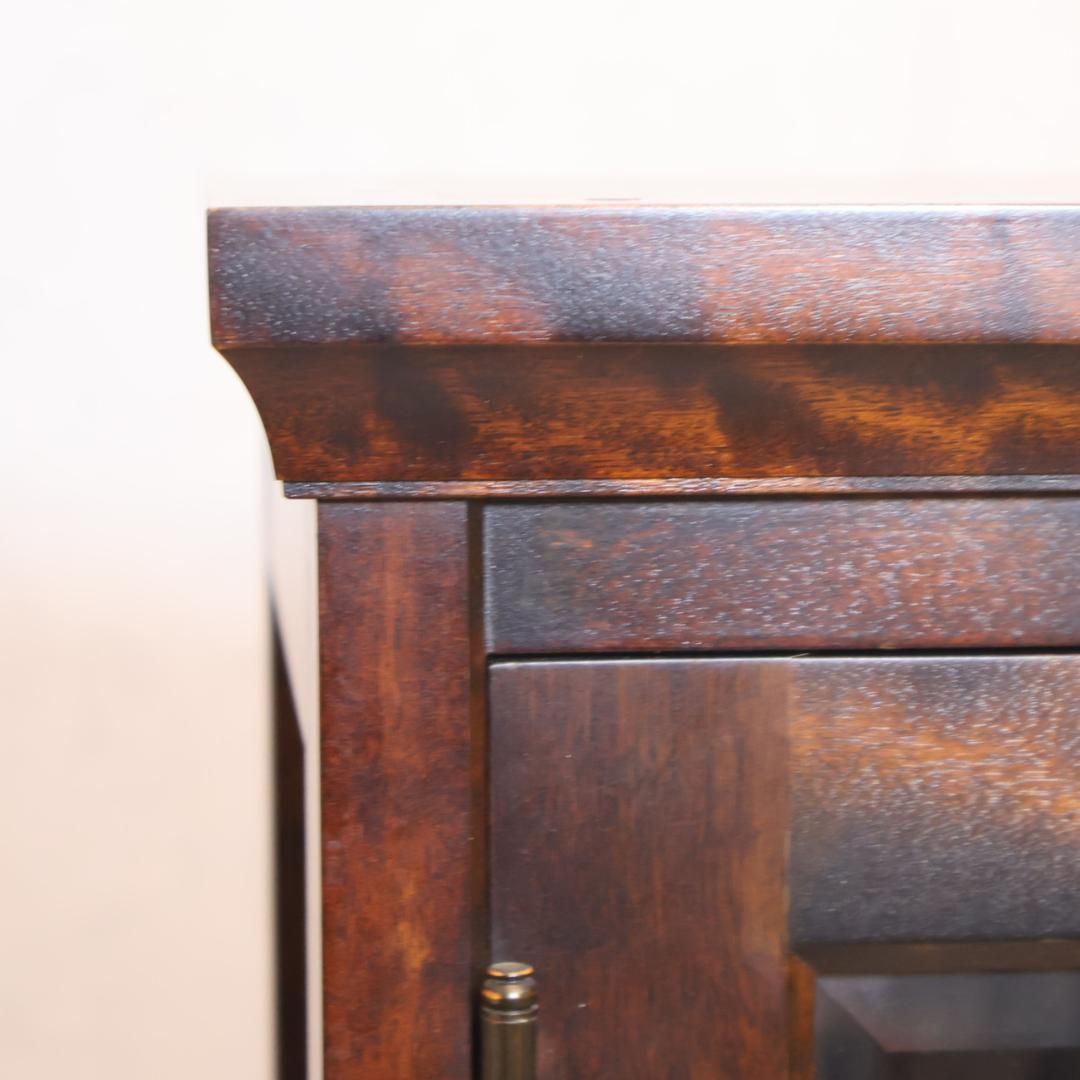 北海道民芸家具 樺材無垢 本棚 ブックキャビネット 天然木 収納家具 飾り棚