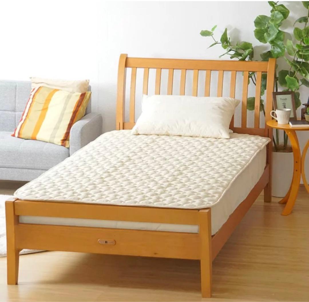 西川　mee ウォッシャブルベッドパッド　ダブル　2枚セット