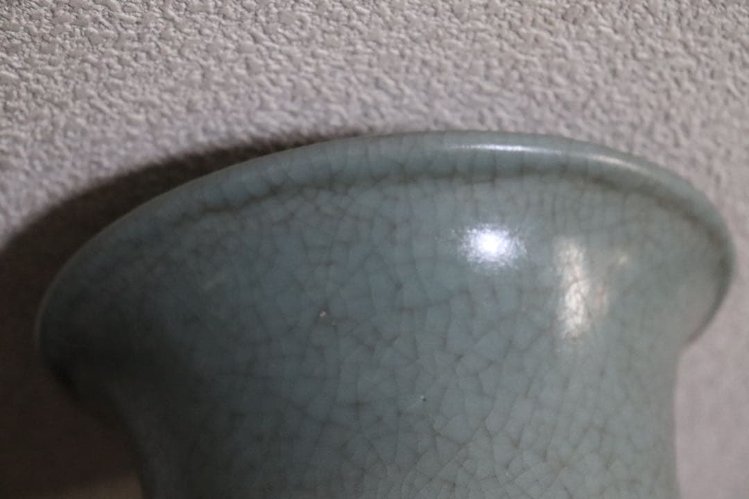 中国 汝窯青磁 大瓶 コレクション放出 アンティーク 送料込み250901