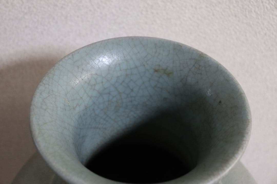 中国 汝窯青磁 大瓶 コレクション放出 アンティーク 送料込み250901