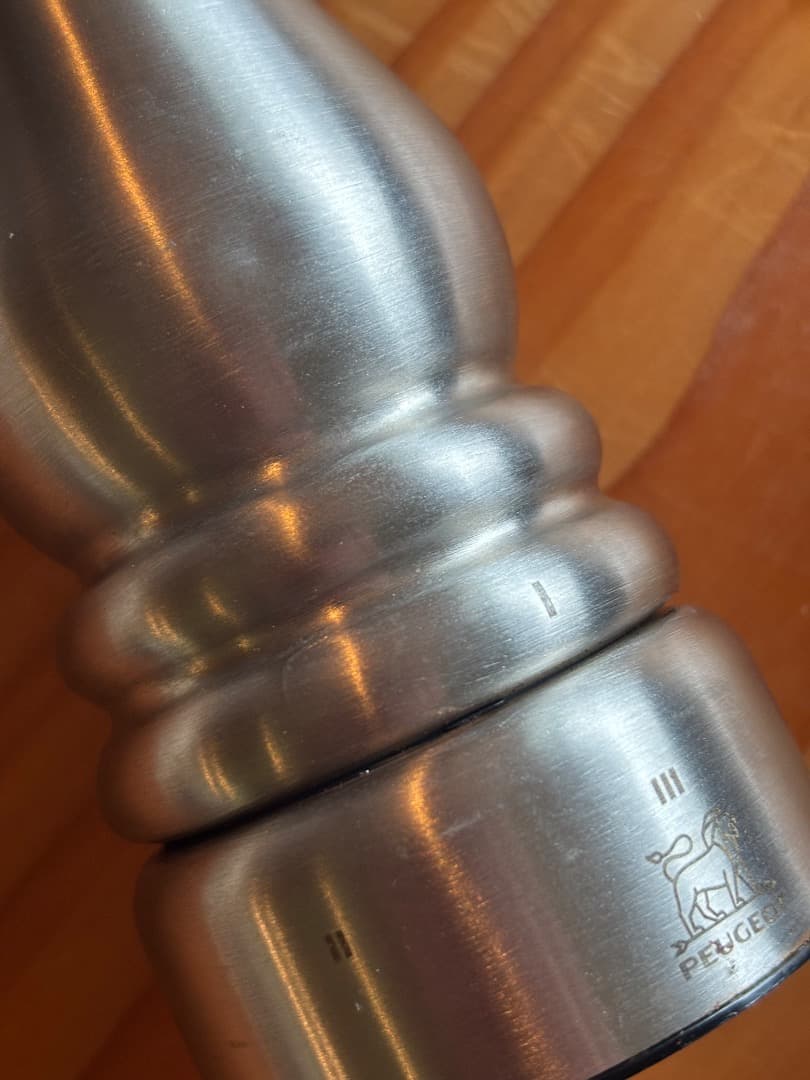 プジョー Peugeot ステンレススチール ソルトミル 約18cm フランス製