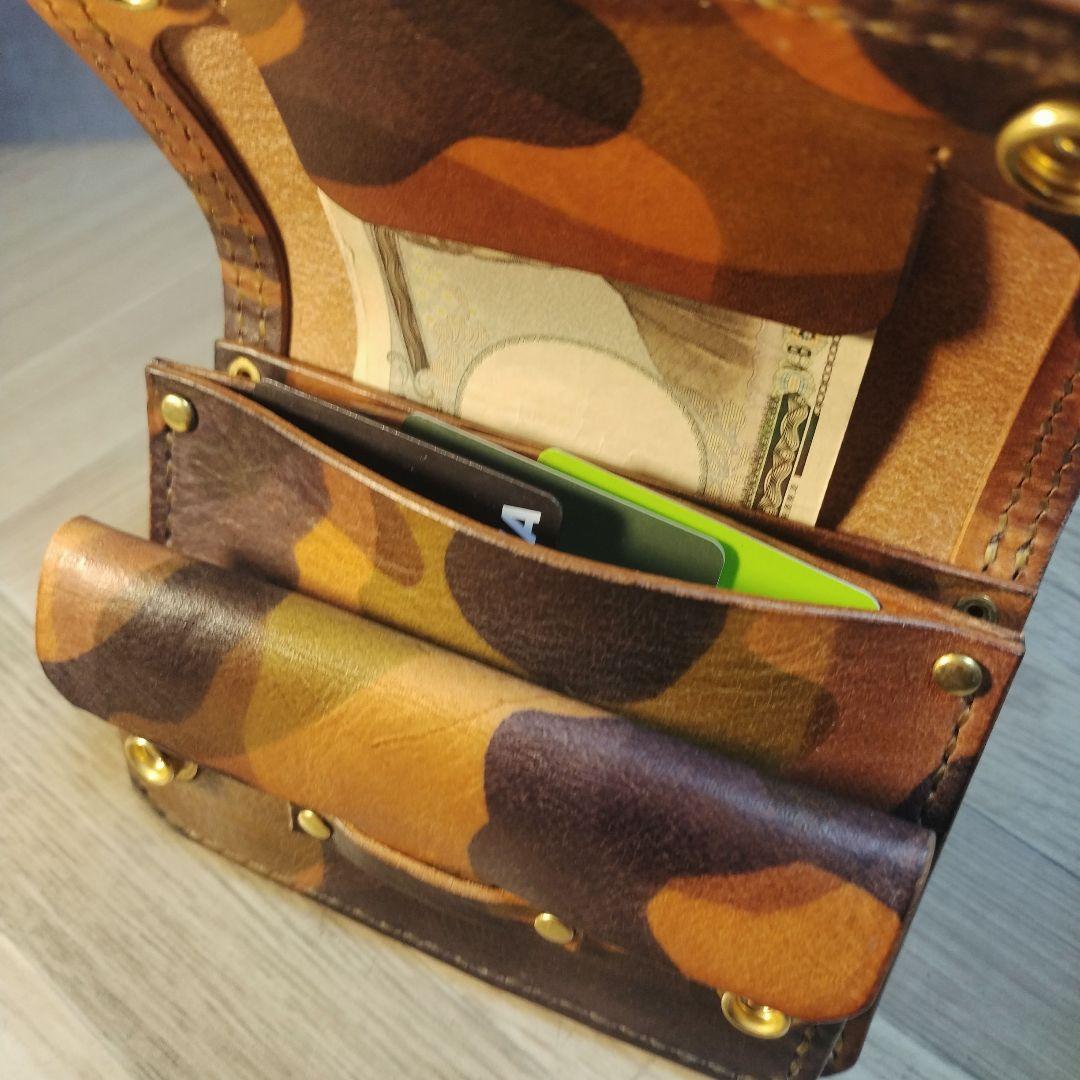 特価【ハンドメイド】mtw003 トラッカーウォレット　ミドル　エルヴァケーロ