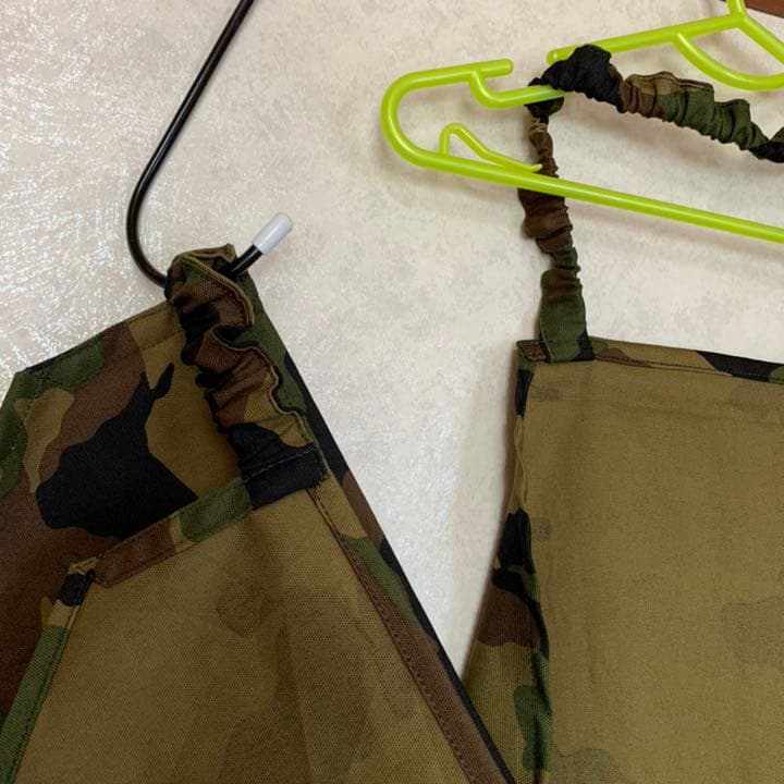 エプロン 三角巾 迷彩