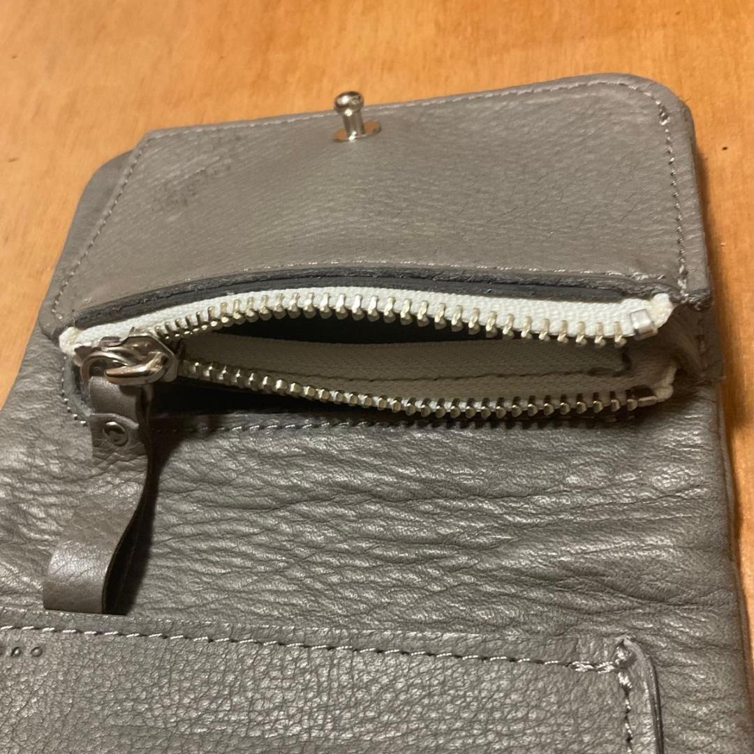 ふっくら牛革二つ折り財布 ハンドメイド