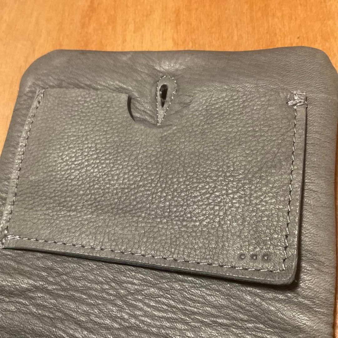 ふっくら牛革二つ折り財布 ハンドメイド