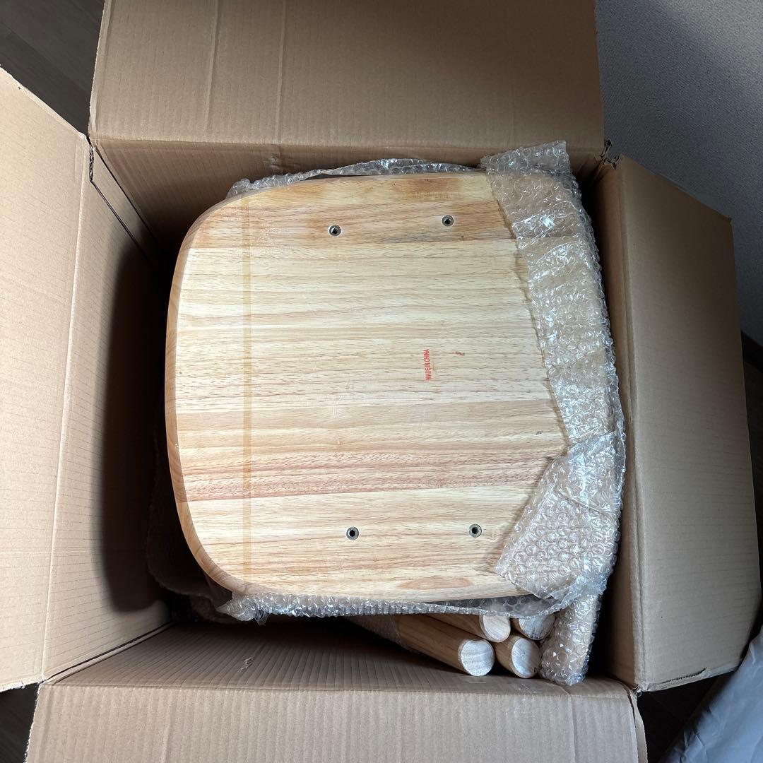 ダイニングチェア イームズチェア 【2脚セット】【100％無垢材】新品未使用