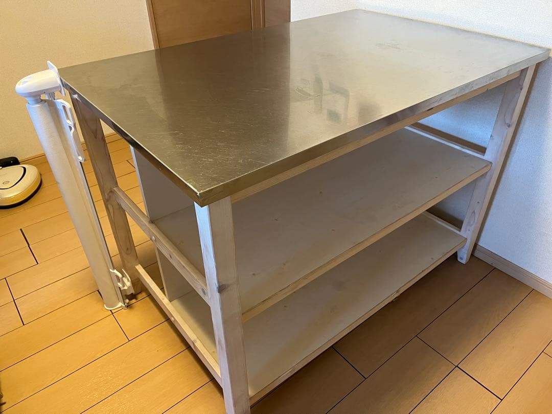 ワークテーブル(シナモ12078WH ステン)