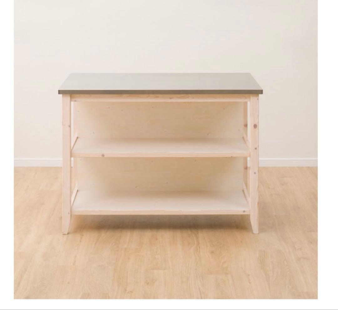 ワークテーブル(シナモ12078WH ステン)