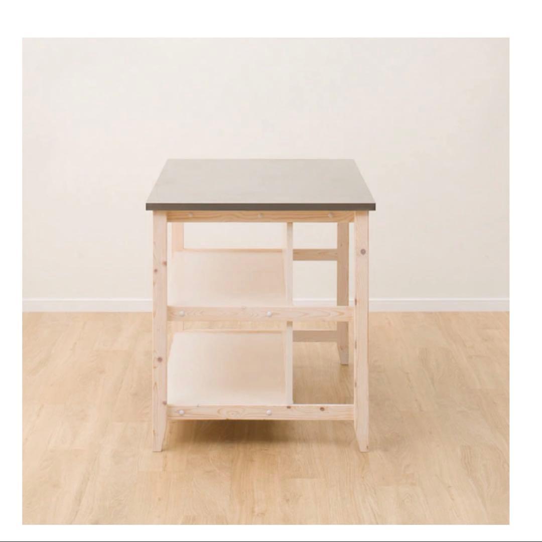 ワークテーブル(シナモ12078WH ステン)