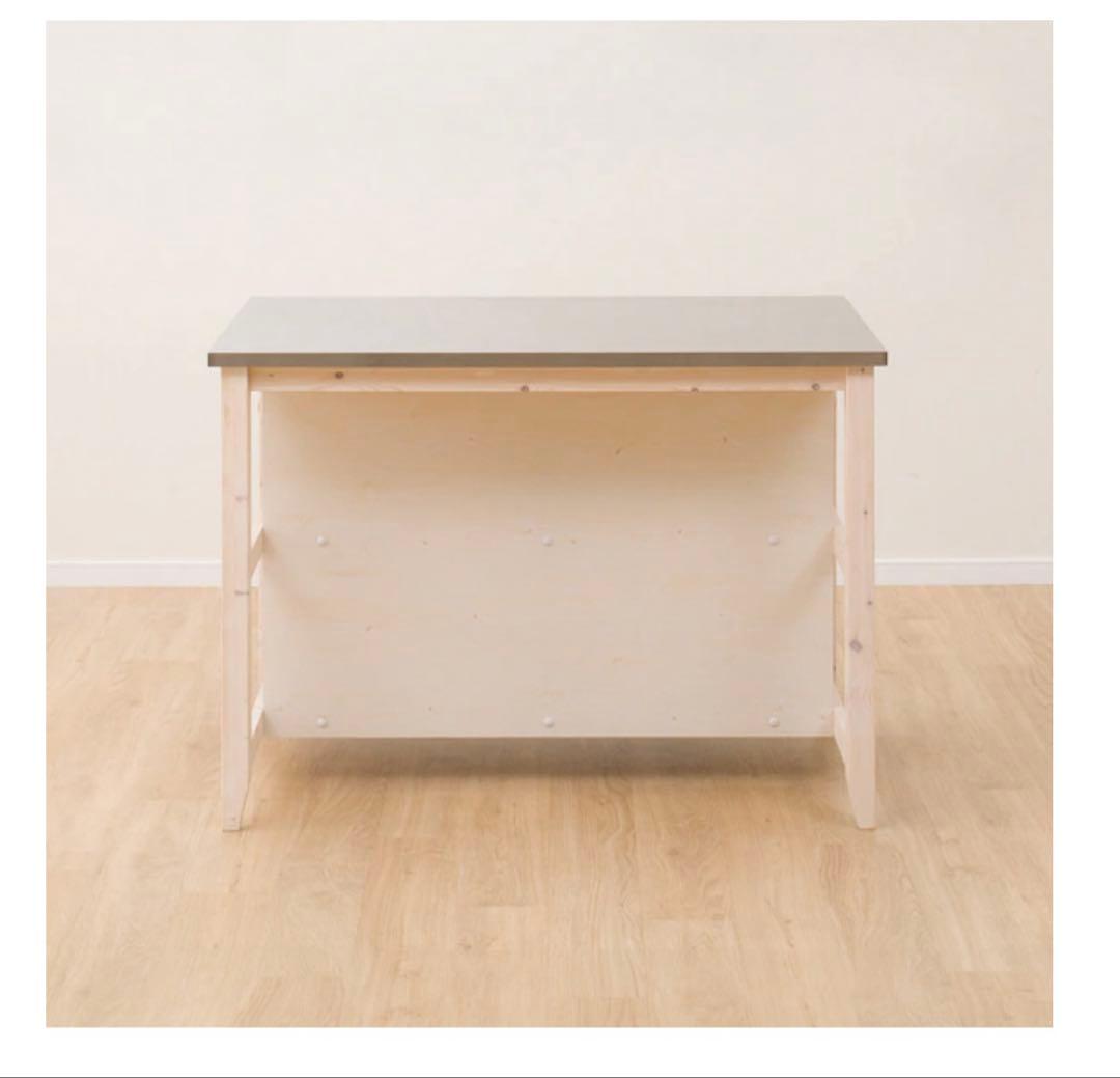 ワークテーブル(シナモ12078WH ステン)