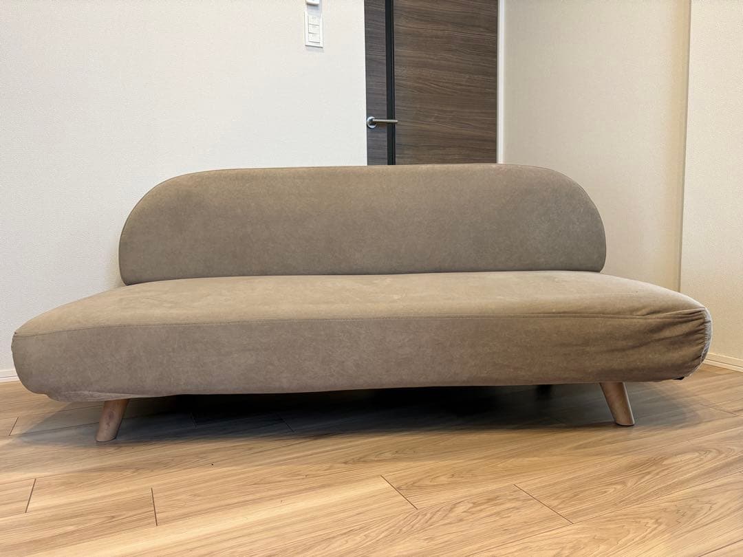 ソファ　ベルメゾン　モカ　カバーリング　3人掛け