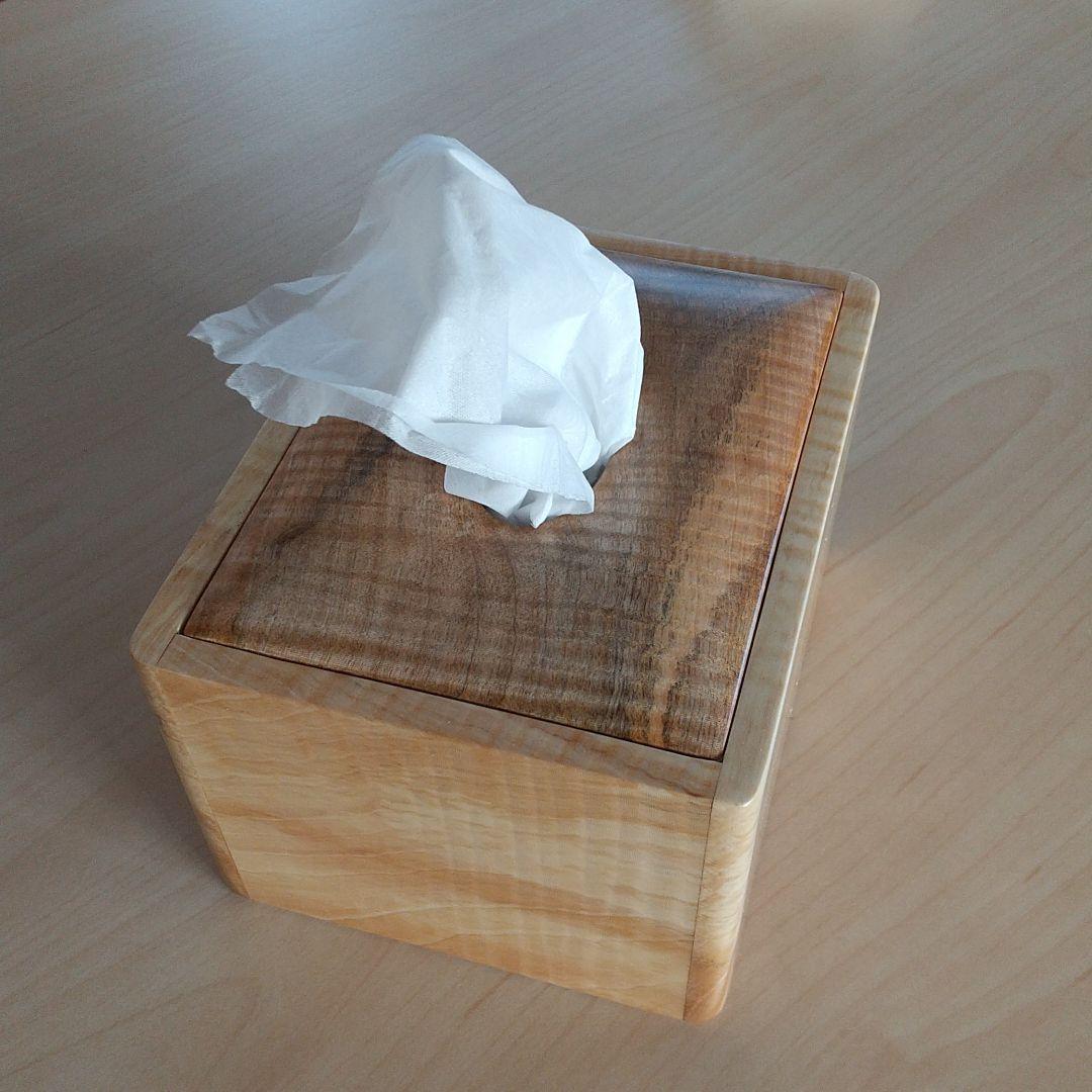 ティッシュボックス コンパクト トチ