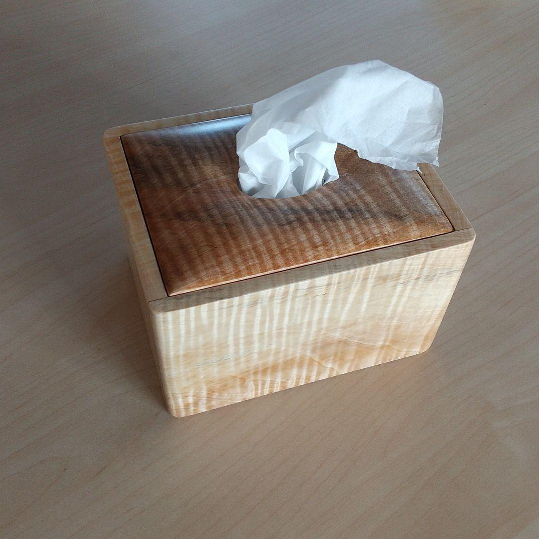 ティッシュボックス コンパクト トチ