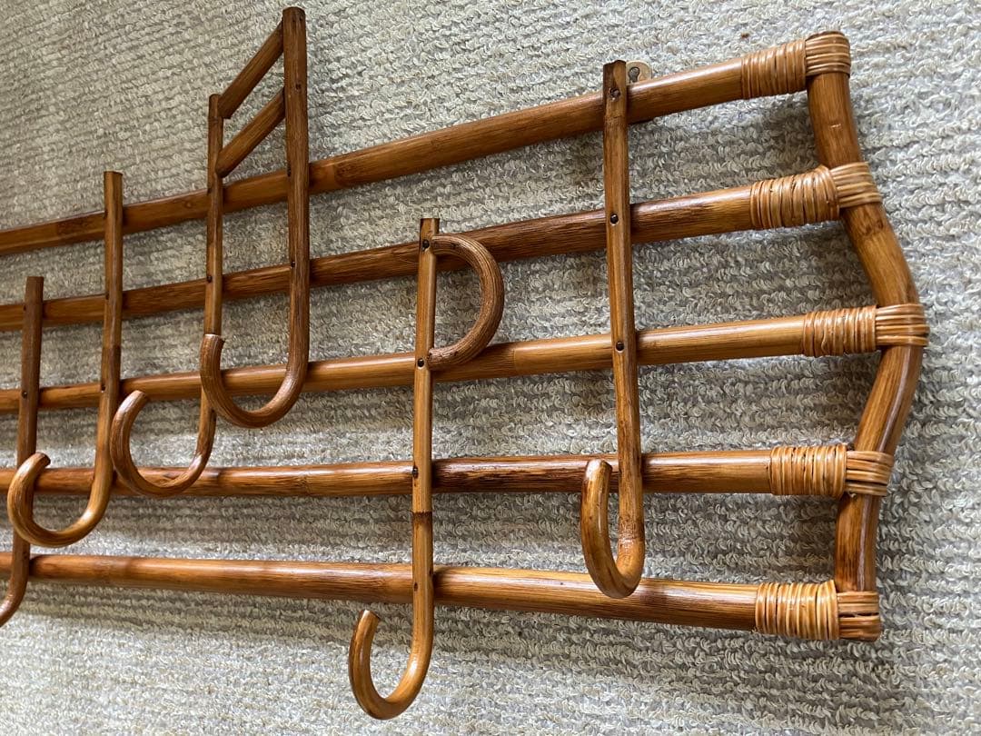 籐・ラタンのウォールフック　音符