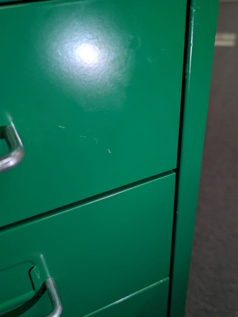 イケア ヘルメル グリーン キャスター付き 廃盤 IKEA