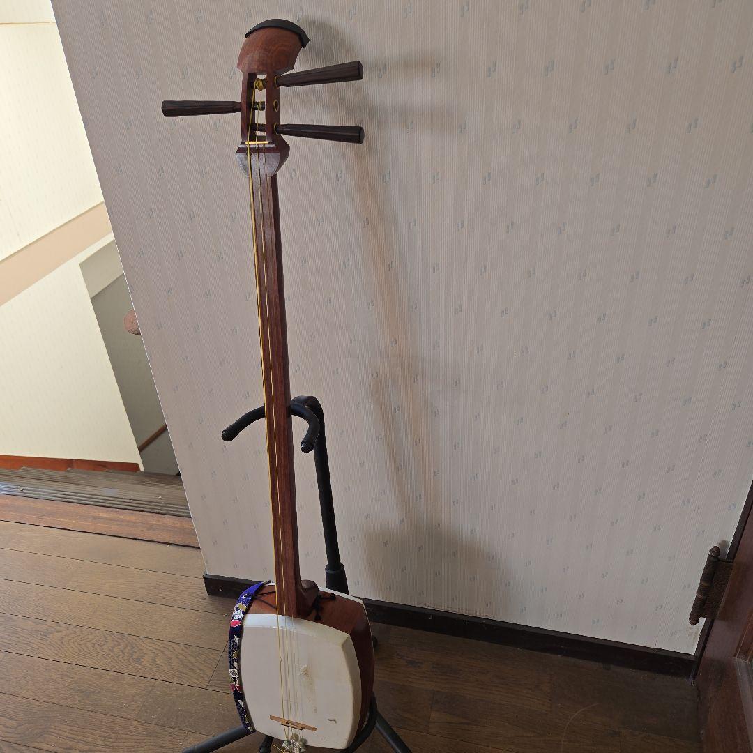三味線 本体 木製 　中棹