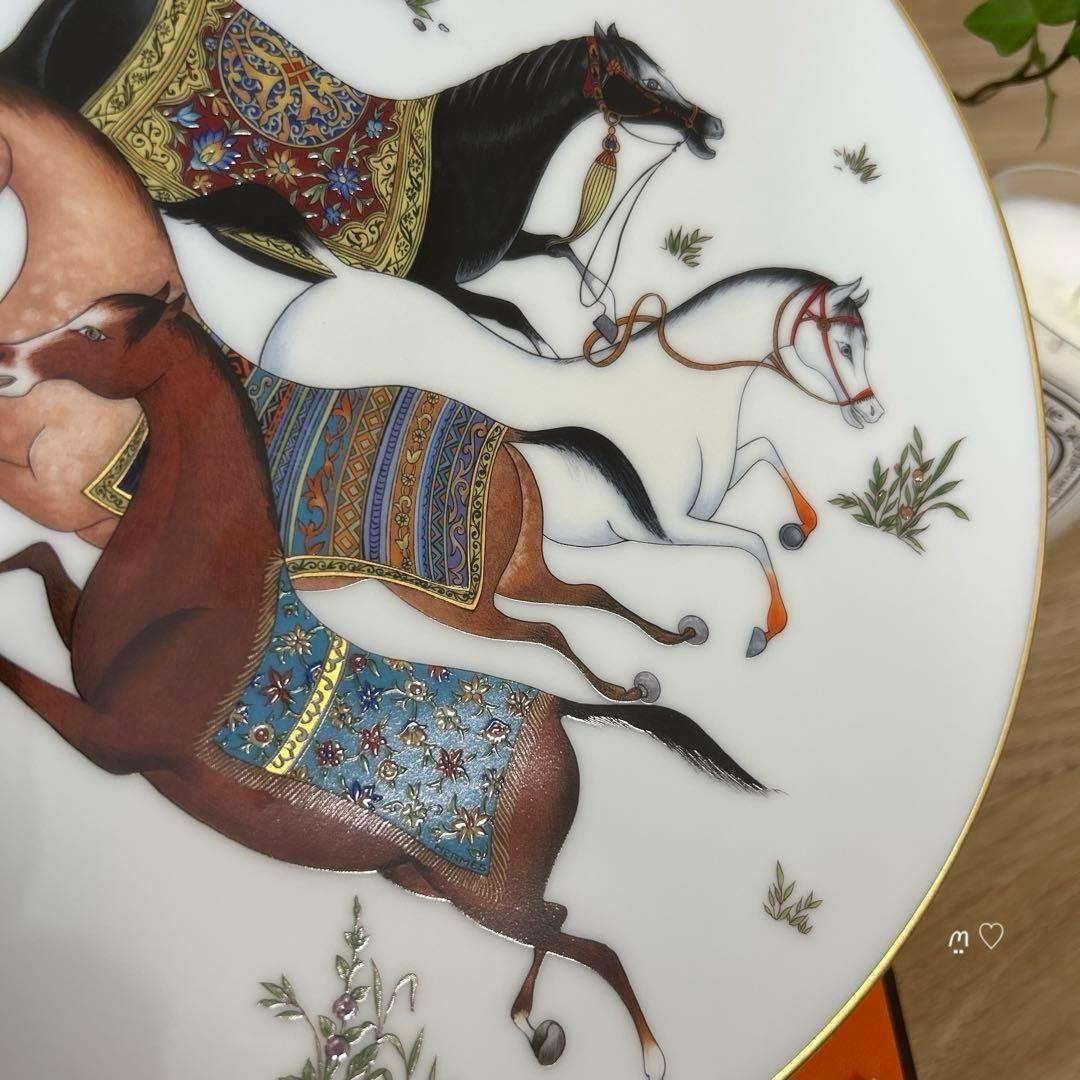 エルメス　シュヴァルドリアン　プレート　食器　お皿　インテリア　ホースモチーフ