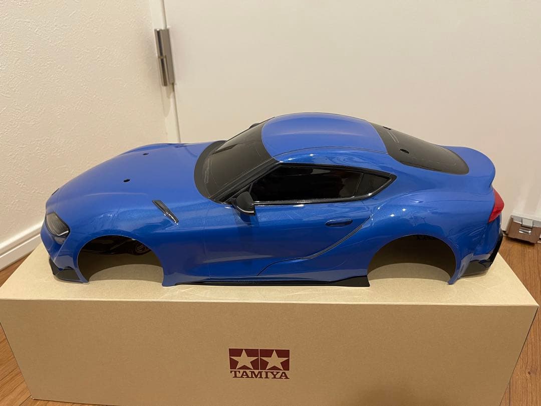 1/10 ラジコンボディ タミヤ 90GRスープラ 実車カラー ホライズンブルー