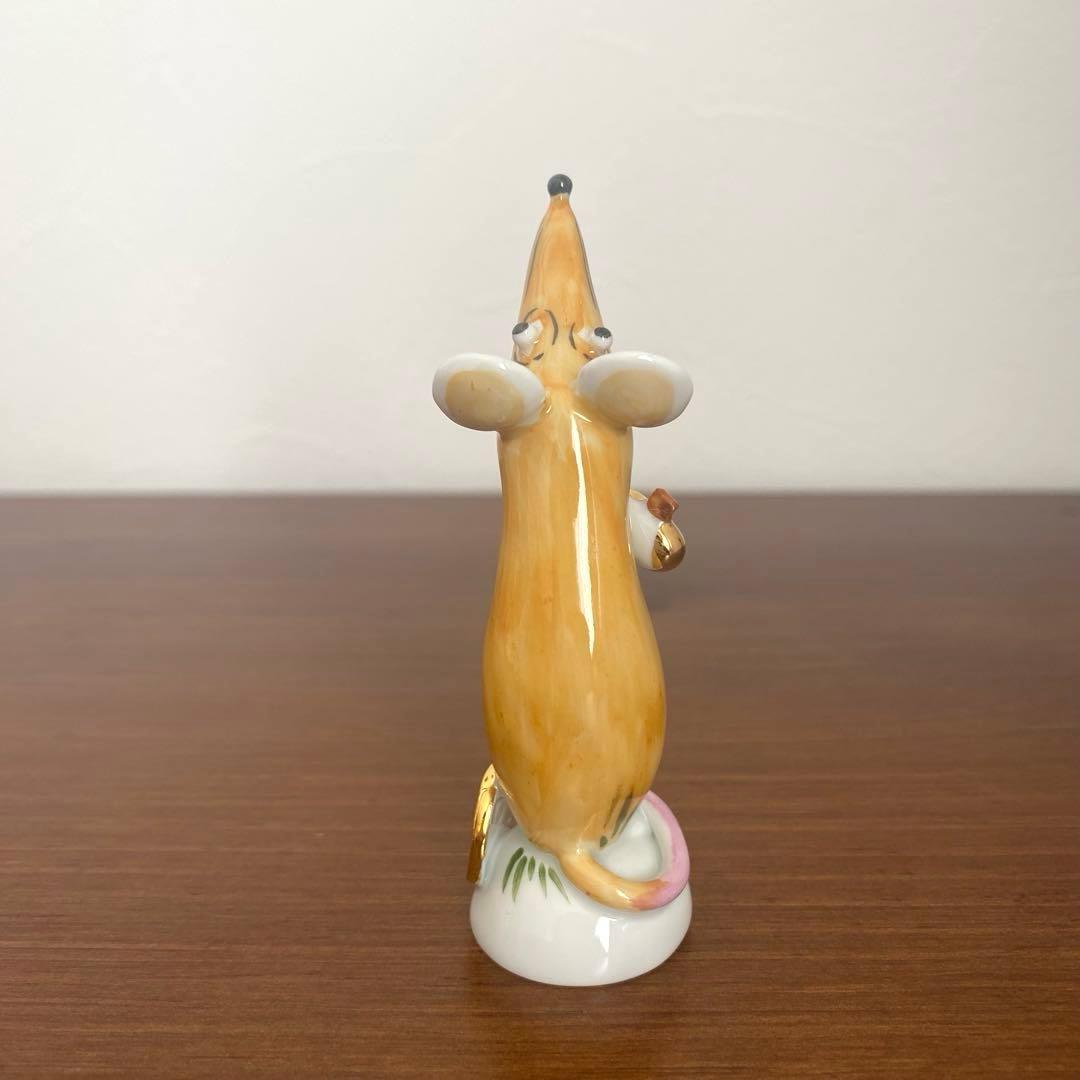 〈欠けあり〉Meissen マイセン 干支シリーズ 子 ねずみ フィギュリン