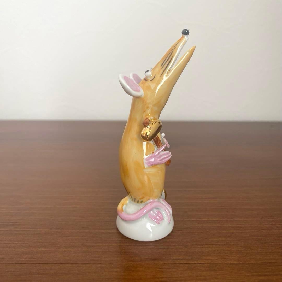 〈欠けあり〉Meissen マイセン 干支シリーズ 子 ねずみ フィギュリン