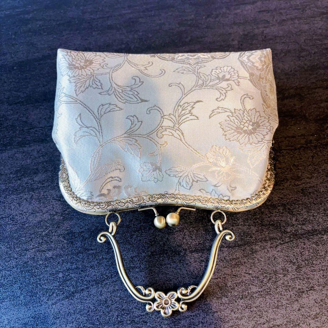 2月の新作1点物！！幻想的なオーロラ本佐賀錦の煌めき上品パーティーバッグ帯バッグ