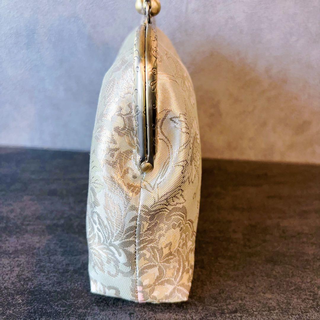 2月の新作1点物！！幻想的なオーロラ本佐賀錦の煌めき上品パーティーバッグ帯バッグ