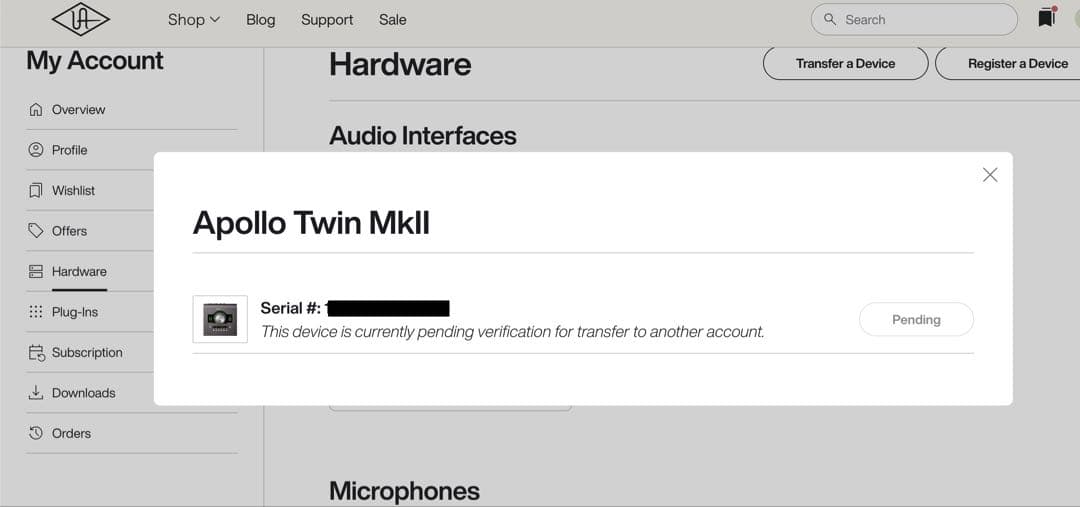 ★UAD宅録セット『Apollo Twin』『sphere 』プラグイン大量譲渡