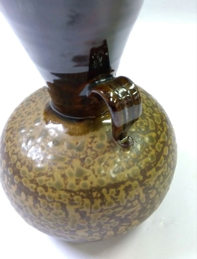 茶道具 花入 高取 笹耳 2代 鬼丸碧山 雪山窯 小石原高取 - メルカリ