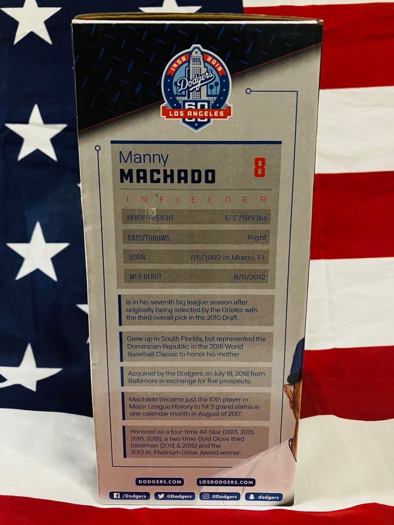 Dodgersドジャース時代　マチャド Manny Machado ボブルヘッド