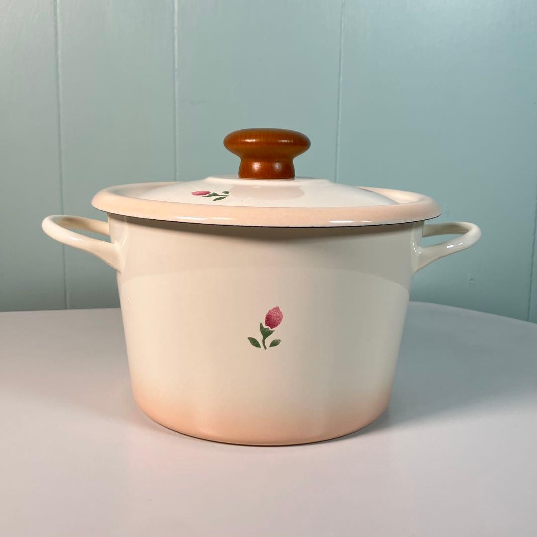 Manyマニーローズ　ホーローキャセロール ホーロー鍋